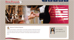 Desktop Screenshot of divineproposals.com